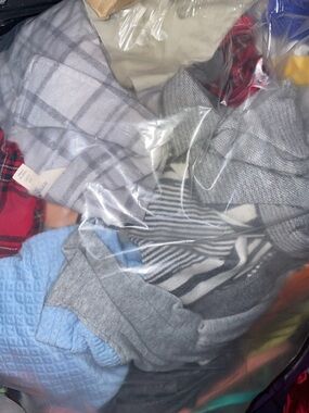 Women’s Grey and Light Blue Knit Mix - Brand Unspecified